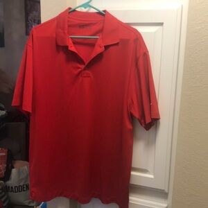 Nike Golf Nike Fit Dry Red short sleeve Polo Shirt